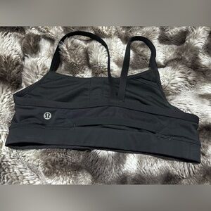 lululemon athletica Black Strappy Crop Top